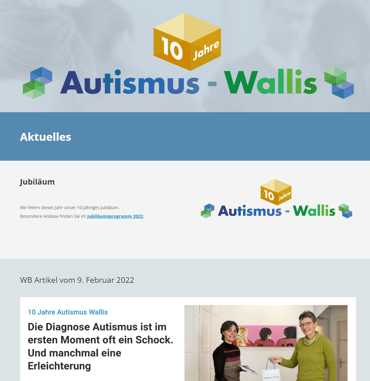 Autismus Wallis Website
